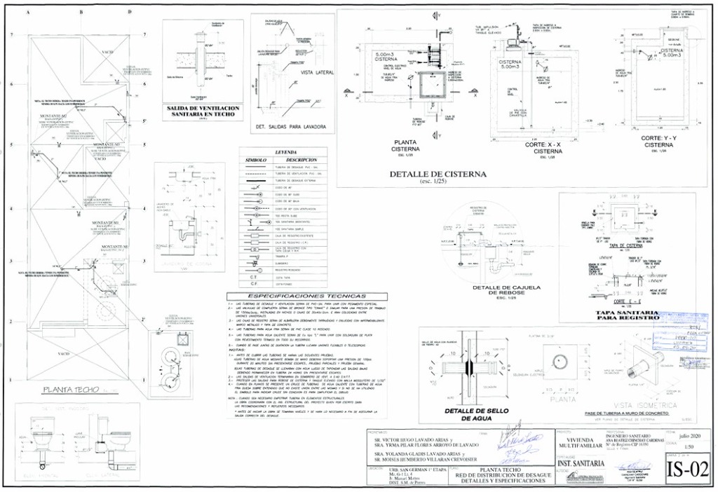 Instalaciones Sanitarias - Cisterna